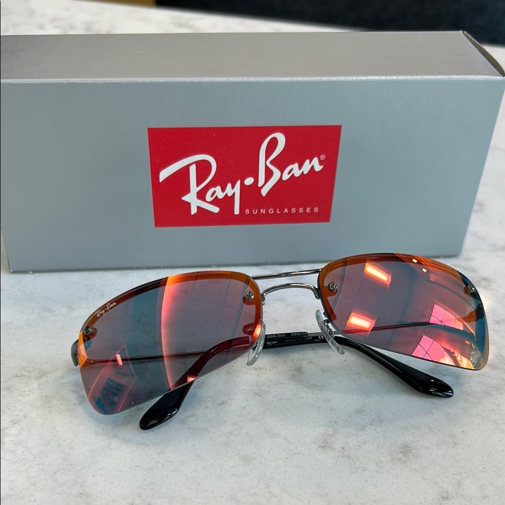 Vintage Ray-Ban 3173 Sunglasses with Red Lenses